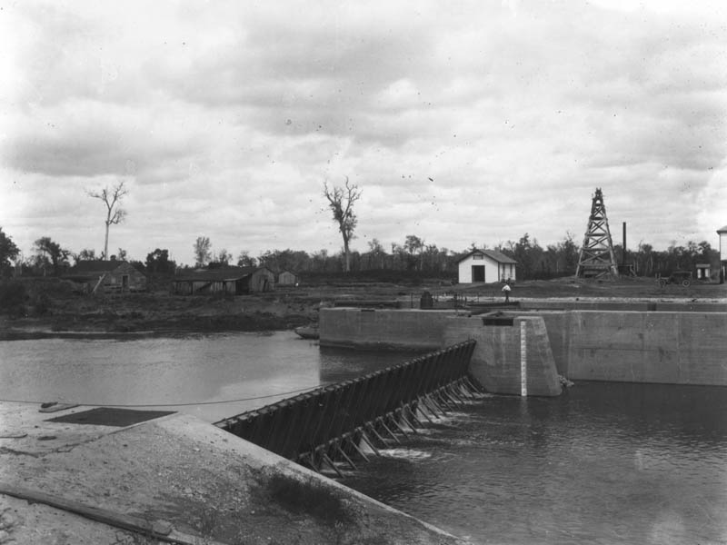 Lock and Dam Number Two circa the early 1900s.